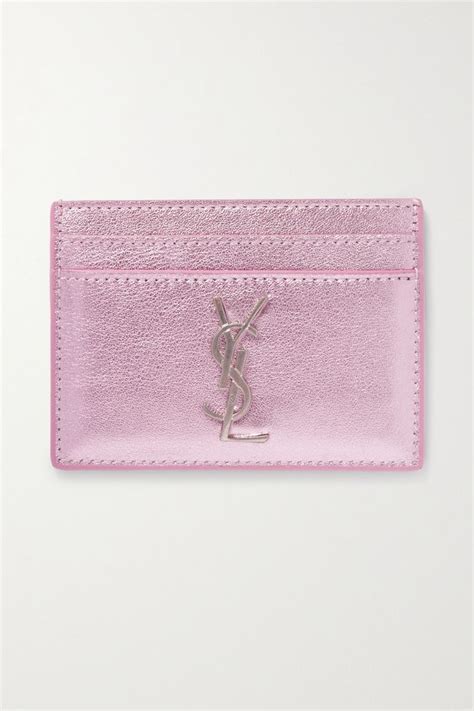 saint laurent wristlet|ysl pink card holder.